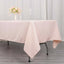 Premium Polyester 60"x102" Rectangle Tablecloth Blush - Durable 220GSM Wrinkle-Resistant Table Cover
