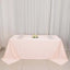 Scuba Rectangular 90"x132" Tablecloth Blush - Wrinkle Free, Stain Resistant & Seamless Table Cover