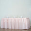 Polyester 21ft Table Skirt Blush - Classic Pleated Design