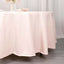 Premium Polyester 108" Round Tablecloth Blush - Wrinkle-Resistant 220GSM Table Cover