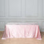 Premium Velvet 90"x132" Rectangle Tablecloth Blush - Reusable Soft & Seamless Table Cover