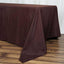 Polyester 72"x120" Rectangle Tablecloth Chocolate - Durable and Stylish Table Cover