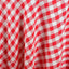Polyester 60"x102" Rectangle Tablecloth White/Red - Checkered Buffalo Plaid Table Cover