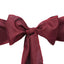5 Pack Polyester Chair Sashes Burgundy 6"x108"