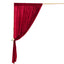 Burgundy Crushed Velvet Backdrop Curtain â€“ 8ft x 8ft Event Drape with Rod Pocket, Privacy Panel for Photo Booths & Events