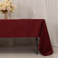 Lamour Satin 60"x126" Rectangle Tablecloth Burgundy - Soft & Silk-Like Table Cover