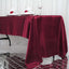 Satin Rectangular 60"x126" Tablecloth Burgundy - Smooth and Lustrous Table Cover