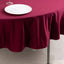 Scuba Round 90" Tablecloth Burgundy - Wrinkle Free & Stain Resistant Table Cover