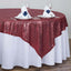 Sequin 72"x72" Table Overlay Square Tablecloth Burgundy - Sparkly Table Cover