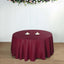Polyester 132" Round Tablecloth Burgundy - Seamless Chic Design Table Cover