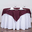 Polyester 54"x54" Table Overlay Square Tablecloth Burgundy - Wrinkle-Resistant & Durable Table Cover