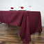 Polyester 60"x126" Rectangle Tablecloth Burgundy - Wrinkle-Resistant Table Cover