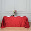 Premium Velvet 90"x132" Rectangle Tablecloth Burgundy - Reusable Soft & Seamless Table Cover