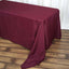 Polyester 90"x156" Rectangle Tablecloth Burgundy - Seamless Wrinkle-Resistant Table Cover
