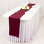 Scuba Polyester 12"x108" Table Runner Burgundy - Wrinkle-Free Table Linen