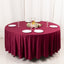 Scuba Round 108" Tablecloth Burgundy - Wrinkle Free & Stain Resistant Table Cover