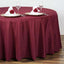 Polyester 108" Round Tablecloth Burgundy - Wrinkle-Resistant Table Cover