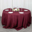 Premium Polyester 132" Round Tablecloth Burgundy - Seamless 220GSM Wrinkle-Resistant Table Cover