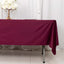 Scuba Rectangular 60"x102" Tablecloth Burgundy - Wrinkle Free & Stain Resistant Table Cover