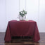 Polyester Square 90"x90" Tablecloth Burgundy - Wrinkle-Resistant & Durable Table Cover