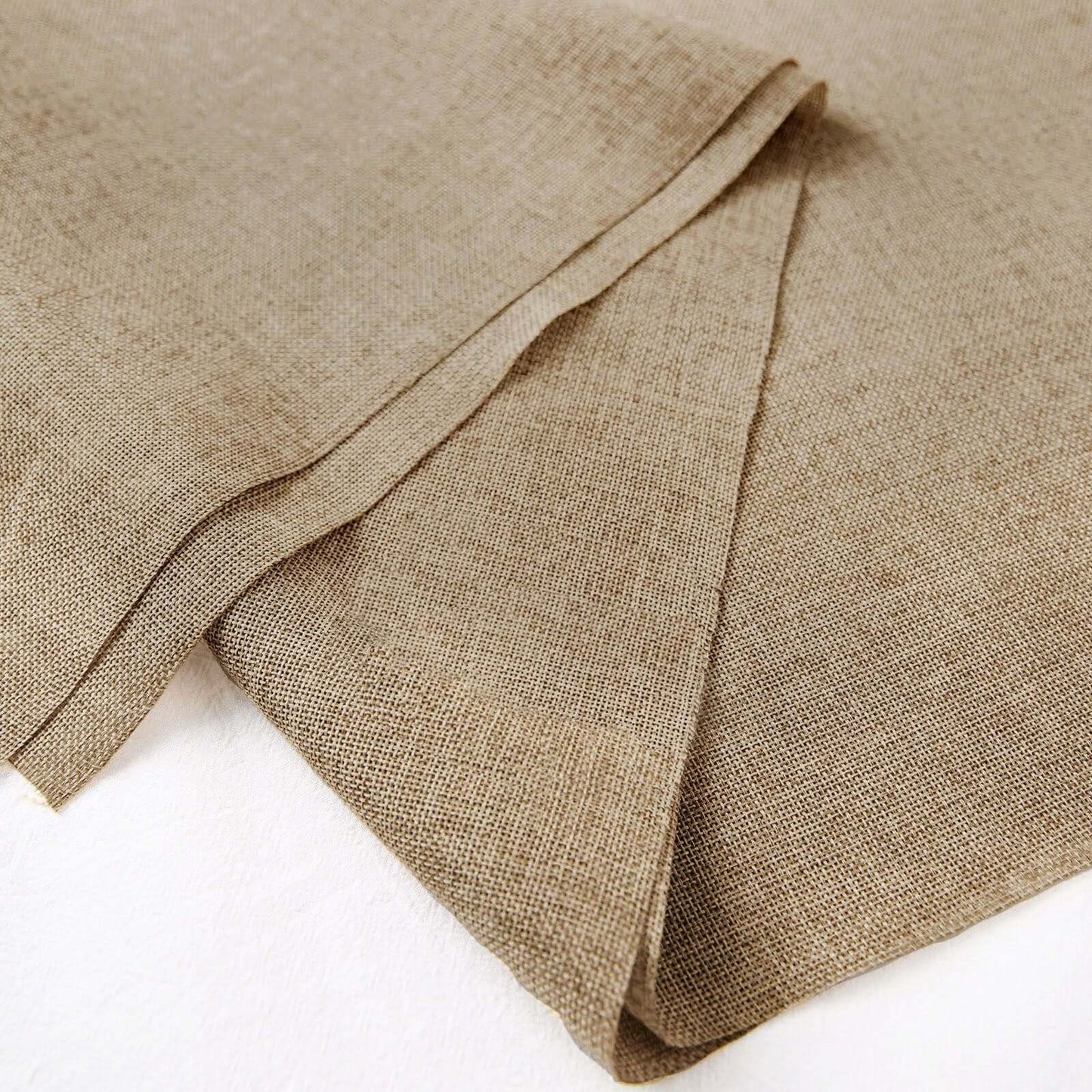 54"x10 Yards Natural faux Burlap Fabric Roll, Jute Linen DIY Fabric Bolt