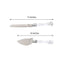 2 Set Knife and Server Stainless Steel with Clear Acrylic Handle - Party Favors with Gift Box 10" & 12"