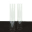 2-Pack Glass Pillar Hurricane Candle Shades - Clear Chimney Tube with 2.25" Wide Open Ends 12"