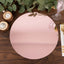 10-Pack Dining Plate Chargers Decorative Acrylic Mirror Rose Gold Round - Lightweight Event Display 13"