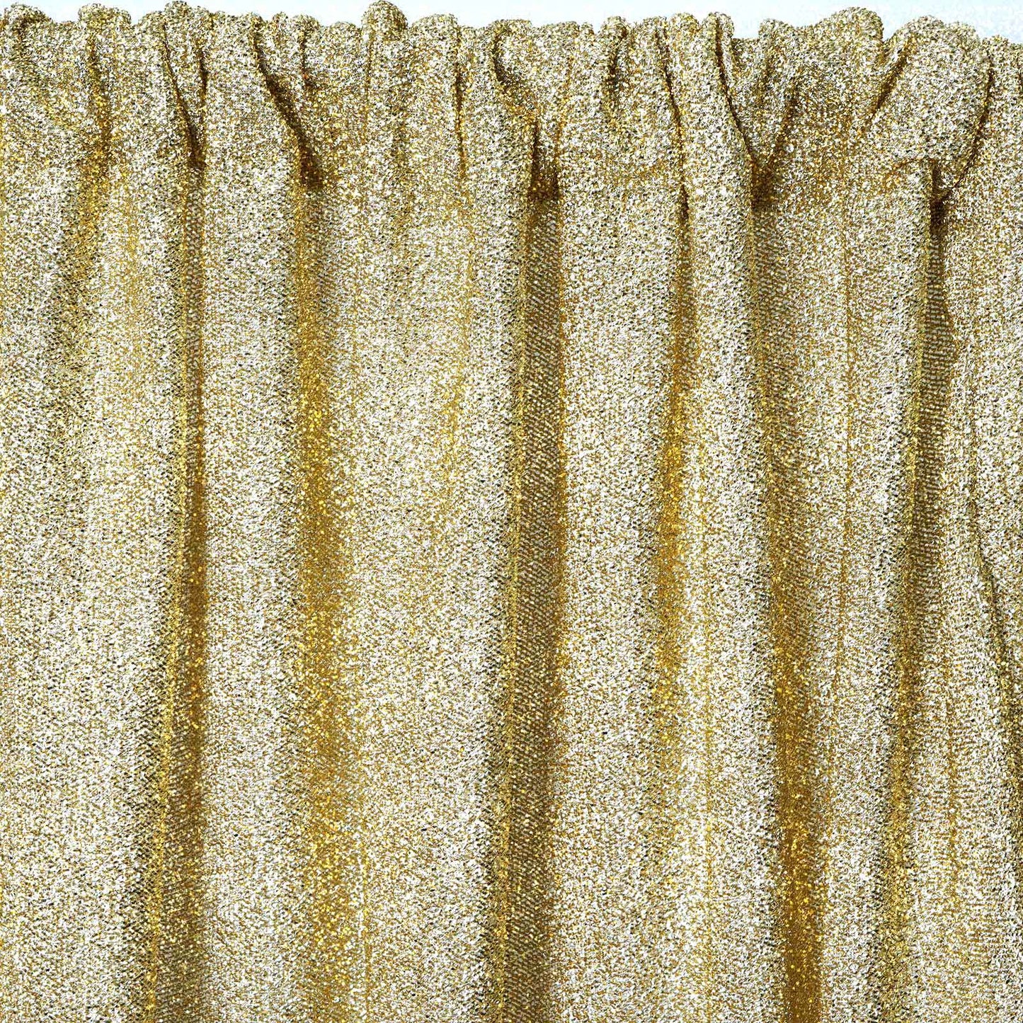 20ftx10ft Champagne Metallic Shimmer Tinsel Event Curtain Drapes, Backdrop Event Panel