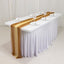 20-Pack 9ft Sheer Table Runners â€“ Champagne/Gold Shimmer Sheer Drapes, Wrinkle-Free