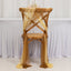20-Pack Sheer Chair Drape Decor in Champagne and Gold â€“ 9ft Shimmer Sash, Wrinkle-Free