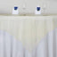 Organza 72"x72" Table Overlay Square Tablecloth Champagne - Sheer Table Cover