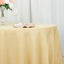 Premium Polyester 120" Round Tablecloth Champagne - Seamless 220GSM Wrinkle-Resistant Table Cover