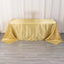 Satin Striped 90"x132" Rectangular Tablecloth Champagne - Seamless Silky Smooth Table Cover