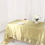 Satin Rectangular 60"x126" Tablecloth Champagne - Smooth and Lustrous Table Cover