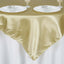 Satin 60"x60" Table Overlay Square Tablecloth Champagne - Smooth Silky Touch Table Cover
