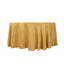 Lamour Satin 120" Round Tablecloth Champagne - Seamless Table Cover with Soft Tempered Sheen