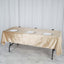 Premium Velvet 60"x102" Rectangle Tablecloth Champagne - Reusable & Soft Table Cover