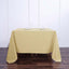 Polyester Square 90"x90" Tablecloth Champagne - Wrinkle-Resistant & Durable Table Cover