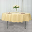 Premium Polyester 90" Round Tablecloth Champagne - Stain and Wrinkle-Resistant Design with 220GSM Thickness Table Cover