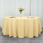 Premium Polyester 108" Round Tablecloth Champagne - Wrinkle-Resistant 220GSM Table Cover