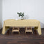 Polyester 60"x126" Rectangle Tablecloth Champagne - Wrinkle-Resistant Table Cover