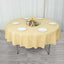 Premium Polyester 90" Round Tablecloth Champagne - Stain and Wrinkle-Resistant Design with 220GSM Thickness Table Cover