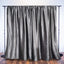 Charcoal Gray Crushed Velvet Backdrop Curtain â€“ 8ft x 8ft Event Drape with Rod Pocket, Privacy Panel for Photo Booths & Events