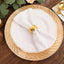 6-Pack Acrylic Round Charger Plates 13" in Metallic Gold with Swirl Rattan Pattern, Farmhouse Plastic Charger Tableware