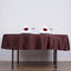 Polyester 90" Round Tablecloth Chocolate - Stain & Wrinkle-Resistant Table Cover