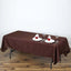 Polyester 60"x102" Rectangle Tablecloth Chocolate - Durable and Stylish Table Cover
