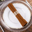 5 Pack Polyester 20"x20" Napkins Cinnamon Brown - Wrinkle Resistant & Easy Care Cloth Napkins