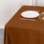 Polyester Square 70"x70" Tablecloth Cinnamon Brown - Wrinkle-Resistant & Durable Table Cover