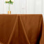 Polyester 72"x120" Rectangle Tablecloth Cinnamon Brown - Durable and Stylish Table Cover